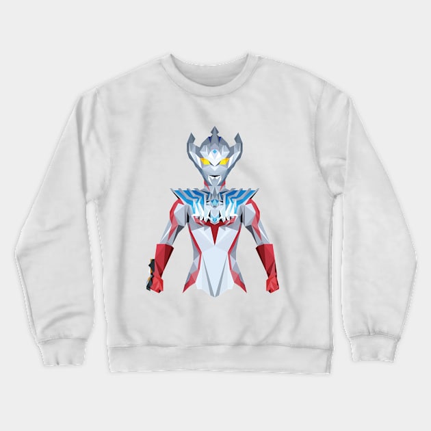 Ultraman Taiga (Low Poly Style) Crewneck Sweatshirt by The Toku Verse